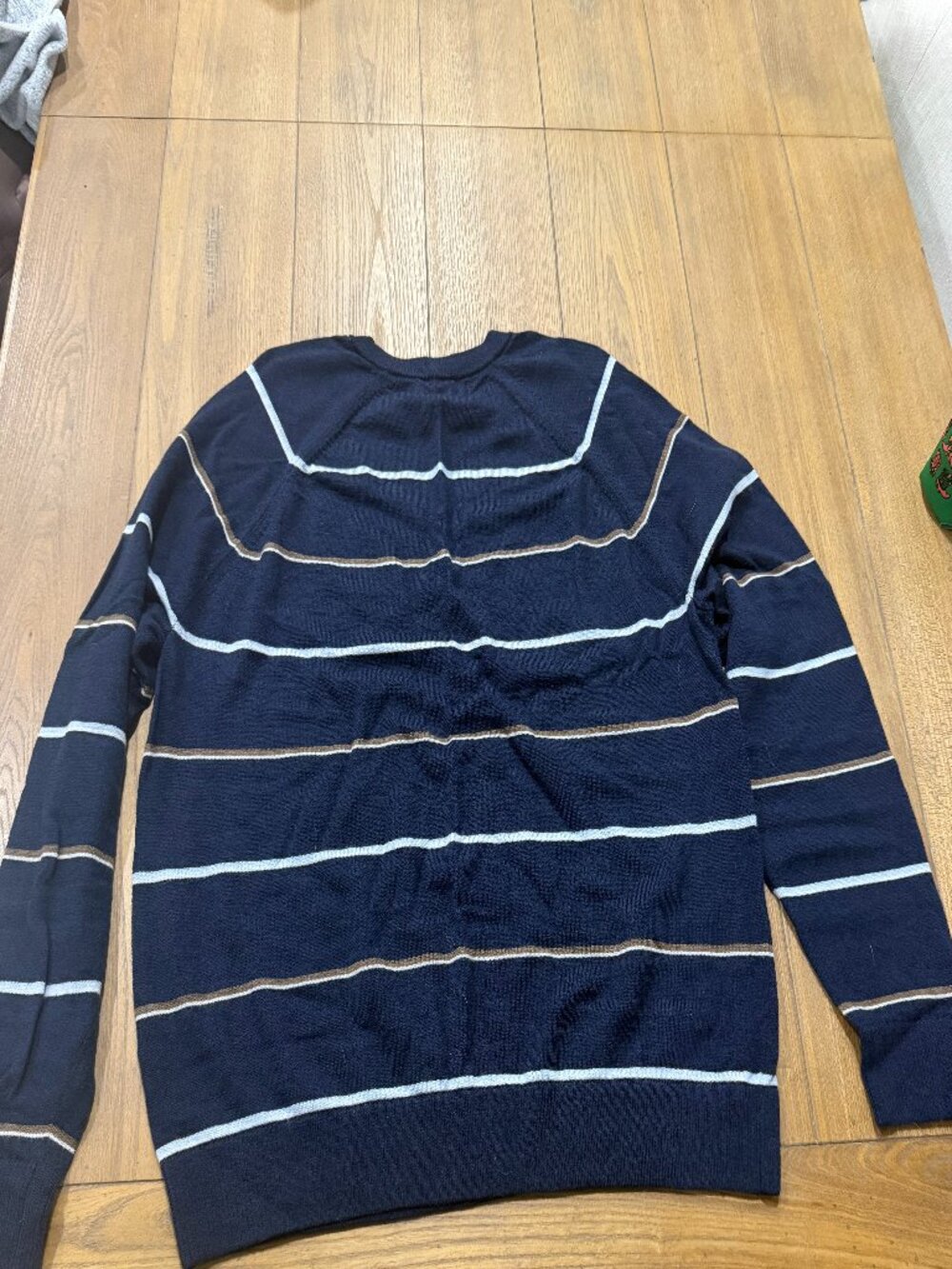 Banana Republic Striped Crewneck Sweater Navy
